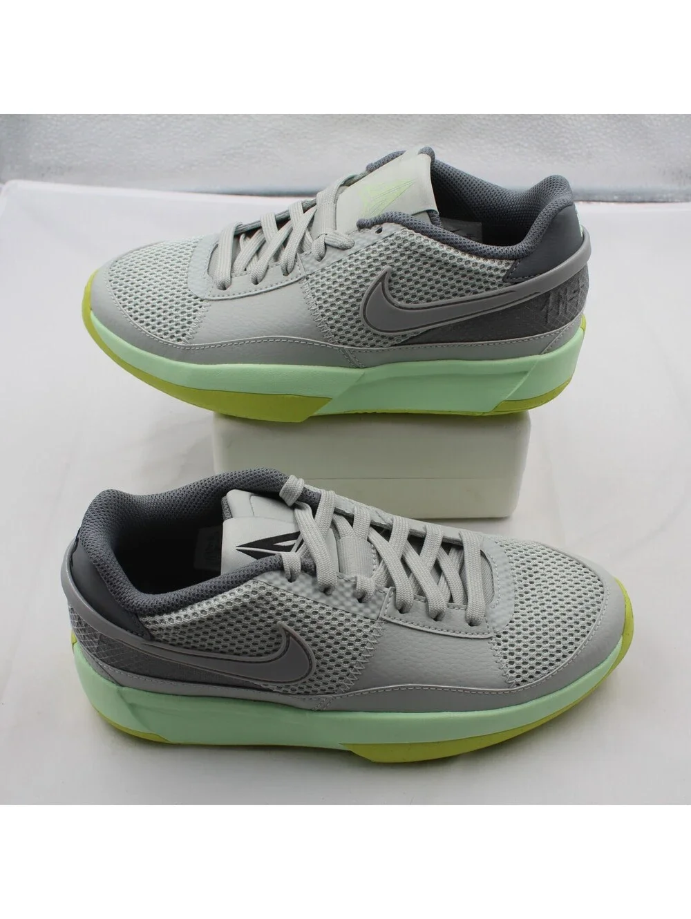 Nike Ja 1 GS 5.5Y Youth Kids Basketball Shoes Light Silver Cyber Grey DX2294-003